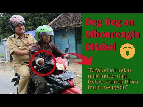 Video Rasanya Deg Deg-an Diboncengin Difabel