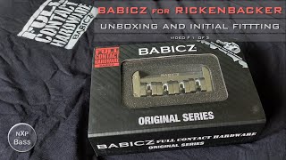 Babicz for Rickenbacker #1 - unboxing and initial fitting