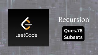 Leetcode ques 78. Subsets | Recursion | Leetcode | @code_withAnjali