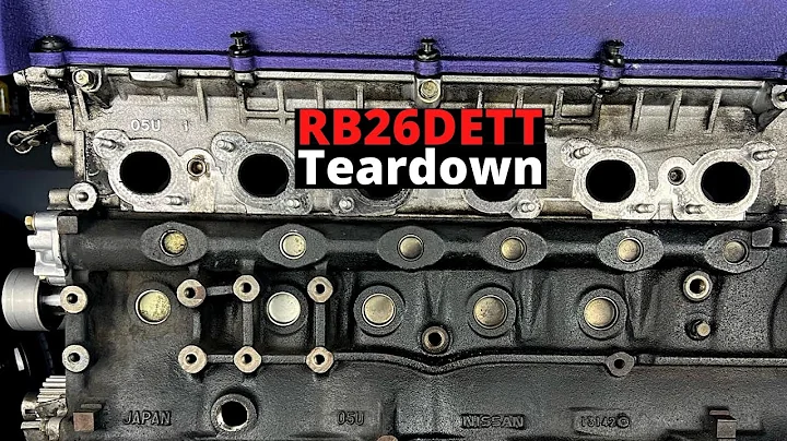 How to disassemble Skyline GTR RB26dett engine turbo hot side step by step instructions EP5