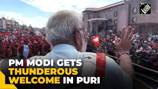 PM Modi receives thunderous welcome in Odisha’s Puri during mega roadshow