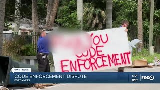 Celebrity Code enforcement removes vulgar signs from Fort Myers property Wealth