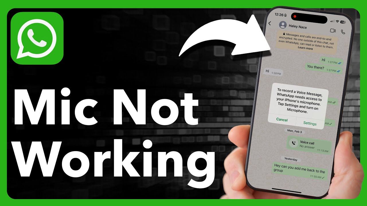 How To Fix WhatsApp Microphone If Not Working