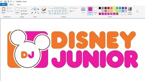 How to draw a Disney Jr. logo in Dunkin