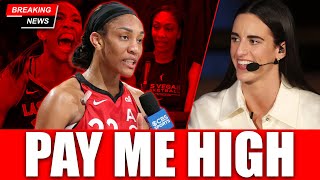 2 Minutes Ago: A’ja Wilson DESTROYED for Charging $100k & SPEAKING BAD About Caitlin Clark!