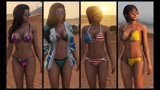 GTA V MODS Mai shiranui brunette skin + bikini pack