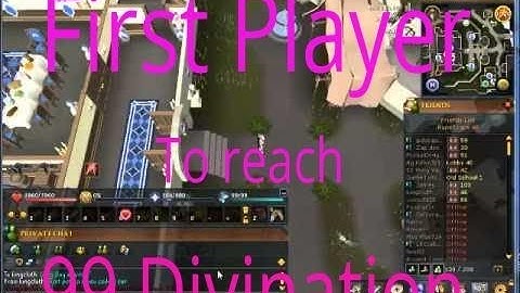 RS3 ~ Im Choice is the First person to hit 99 Divination