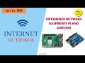 Raspberry Pi versus Arduino.