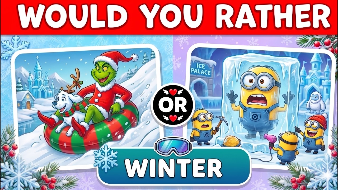 🔵 Brain Break 🔵 Winter Would You Rather 🔵 Freeze Dance - YouTube