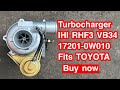 Turbocharger ihi rhf3 vb34 172010w010 fits toyota daihatsu smallest