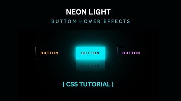 How to make Neon Button Hover Effects | HTML CSS & JS Tutorial