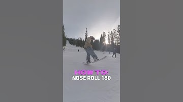 How to nose roll 180 #snowboarding #snowboardtricks