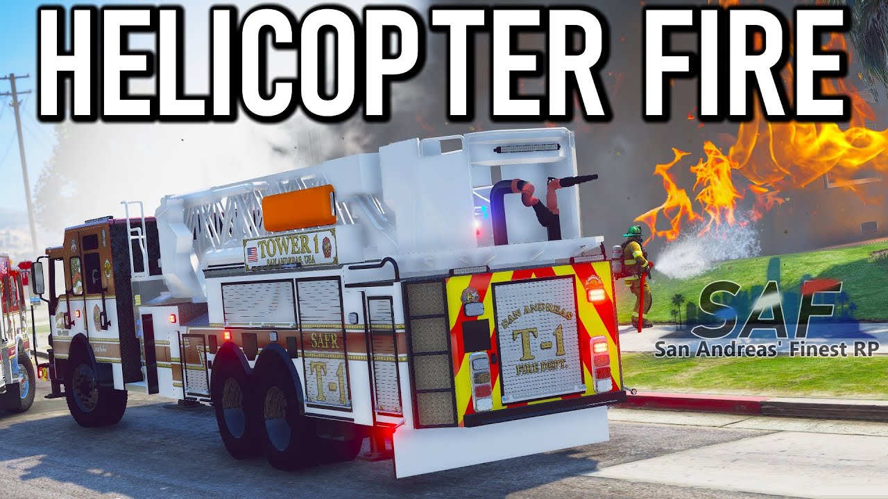 ☣️ SA'F #609 - Rooftop Helicopter Fire | GTA V RP