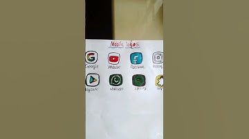 mobile phone apps logos drawing #trending shorts drawings#