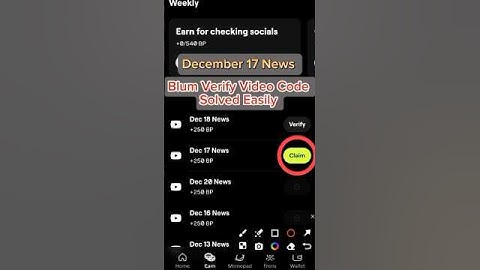 December 17 News | Blum Verify Video Code Solved 💯 Easily | Blum | Today Blum Code | #shorts #blum