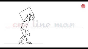 One Line Drawings: Everyday Life People. Continuous line vector art animated as self-drawing line.