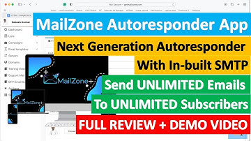MailZone Autoresponder App With In-built SMTP Demo - Send Unlimited Emails To Unlimited Subscribers