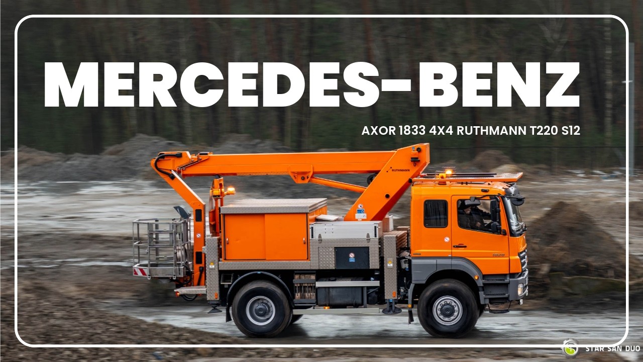 PL | MERCEDES-BENZ AXOR 1833 4x4 RUTHMANN T220 S12 | Podnośnik koszowy ...