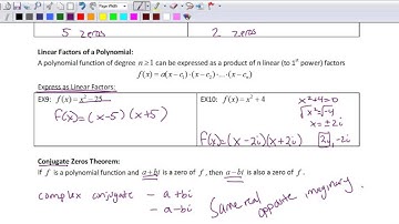 Zeros of a Polynomial Function Part 2