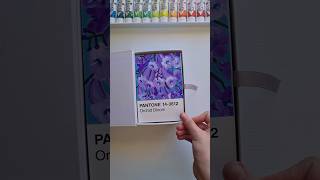 Purple Jacarandas Pantone Card Painting Challenge Day 44/100 #shorts