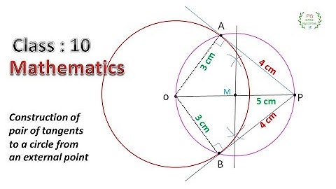 10th Maths new syllabus | practical geometry | Two tangents | Ex 4.4 - 16