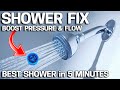 How to INCREASE WATER PRESSURE in Your Shower! End Poor Water Pressure
