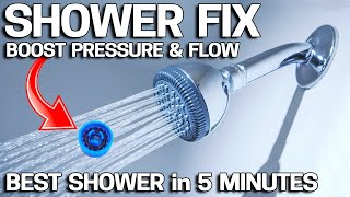 How to INCREASE WATER PRESSURE in Your Shower! End Poor Water Pressure