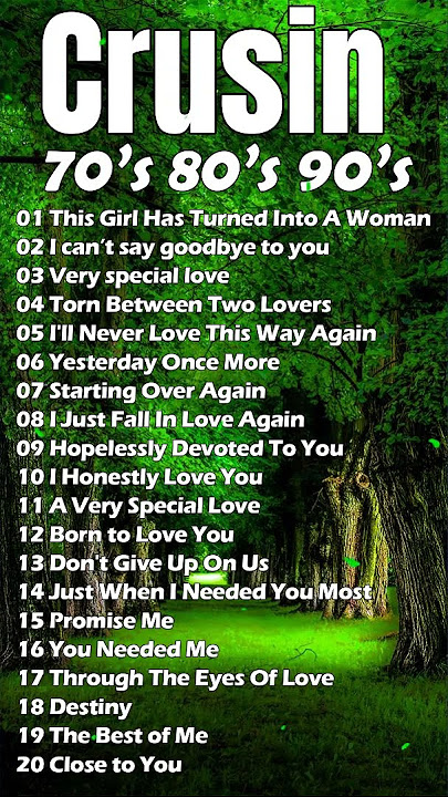Best Beautiful Evergreen Cruisin Love Songs Of 70's 80's 90's 🍃 Relax Oldies Music