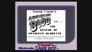 A Boy and His Blob in The Rescue of Princess Blobette (Game Boy) Playthrough