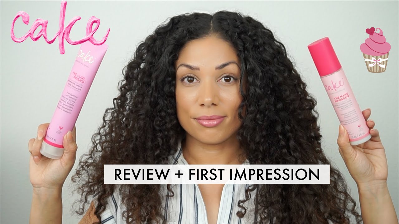 CAKE CURL CREAM + LEAVE IN REVIEW | CURLY HAIR - YouTube