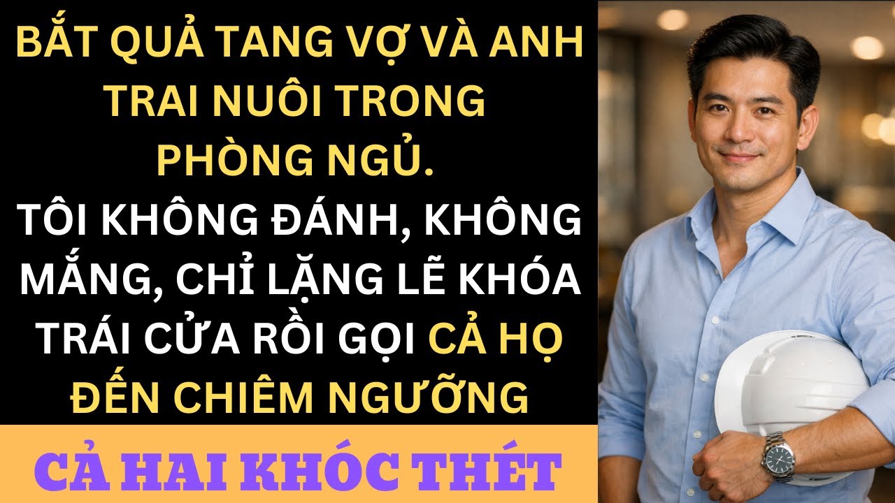 Vợ Tôi Ngoại Tình Với Anh Trai Nuôi, Tôi Khóa Cửa Gọi Cả Họ Đến Xem