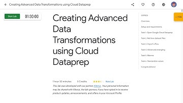 Creating Advanced Data Transformations using Cloud Dataprep GSP825