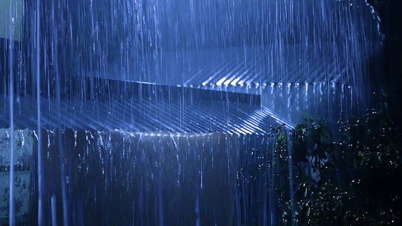 Relieve Stress to Fall Asleep Fast with Powerful Rain,Heavy Thunder ...