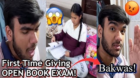First Time Giving Open Book Exam! 😱 Sabse Bakwas Exams! 😤 || Open Book Exams || #vlog #study #exam 