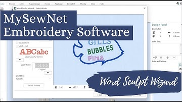 MySewNet Embroidery Software: Word Sculpt Wizard