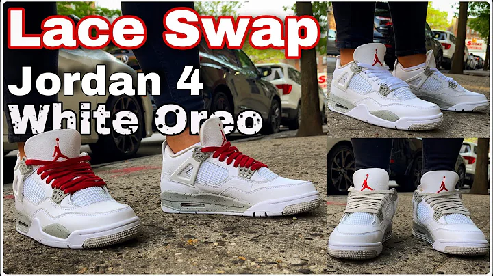 Early Jordan 4 White Oreo - Lace Swap 🔥🔥on feet