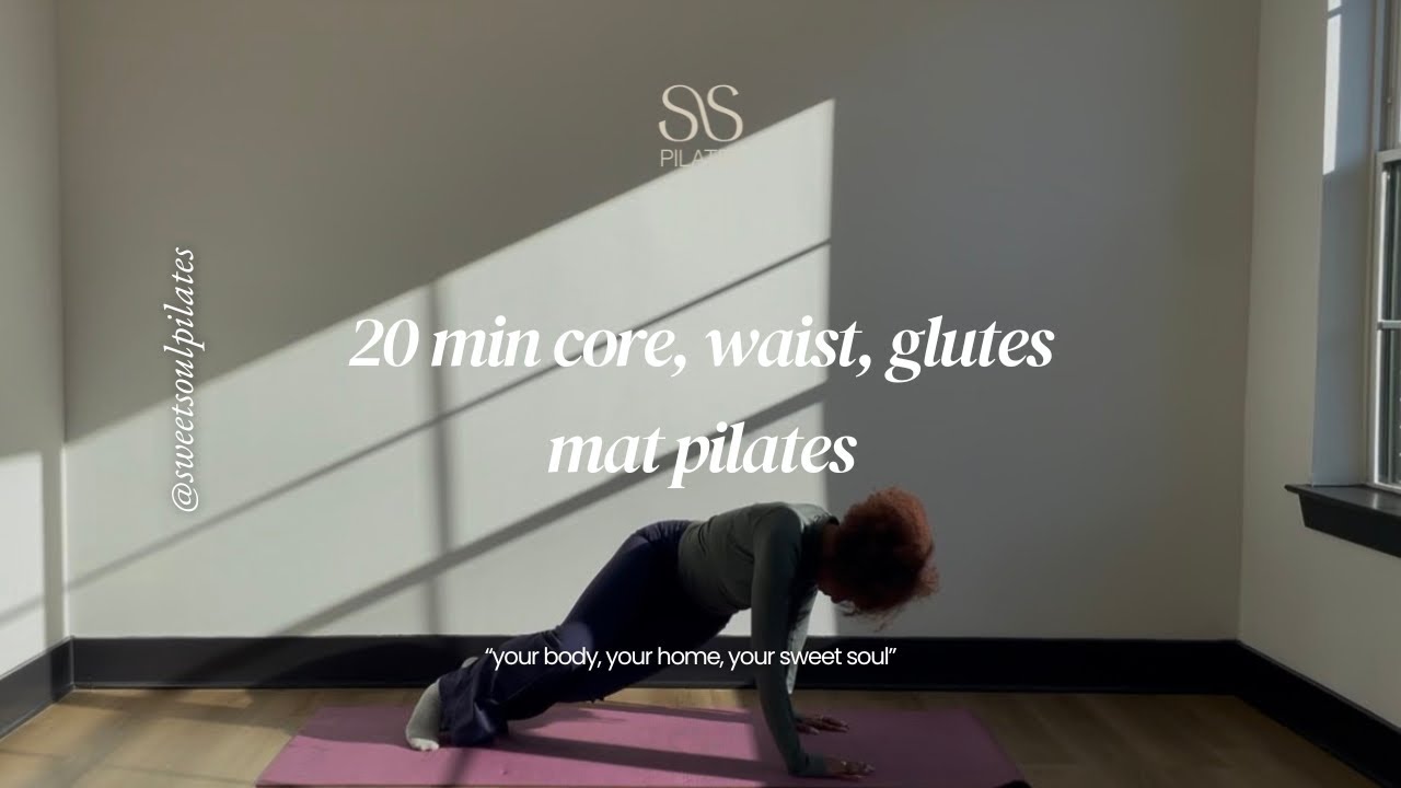 20 min core, waist, glutes || at-home Pilates workout