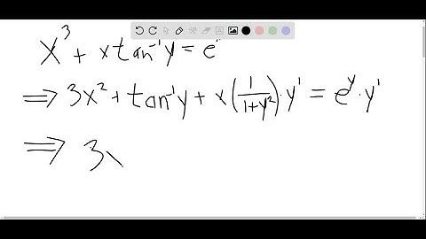 Find d y / d x by implicit differentiation. x^3+x tan^-1 y=e^y