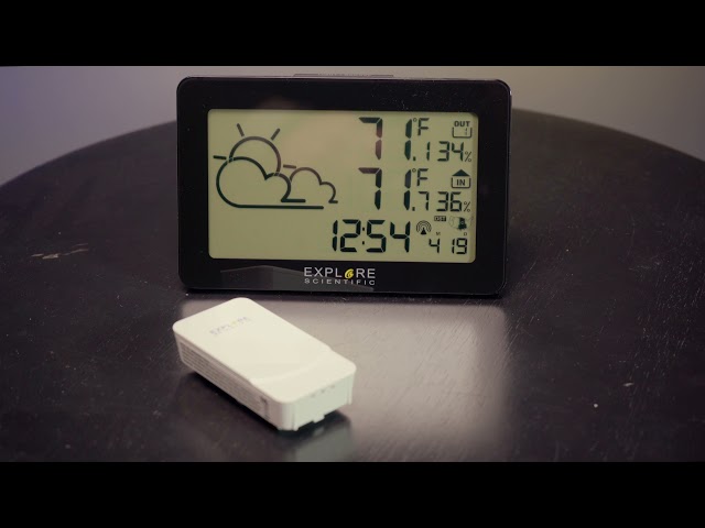 Monitor Hot Weather Large Display Weather Station With Outdoor Sensor Explore Scientific ...
