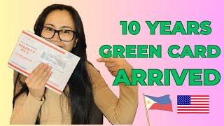 GREEN CARD ARRIVED IN MAIL! 10 YEARS GC   ROC timeline & the process