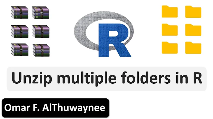 Unzip Multiple Folders and Files Using R Only