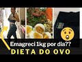 DESAFIO DO OVO 3 DIAS + JEJUM INTERMITENTE| EMAGRECE MESMO!