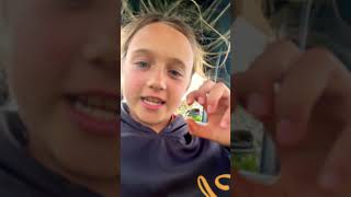 Orange fuzz ball squishy