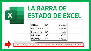 Qué es y cómo editar la barra de estado de Excel