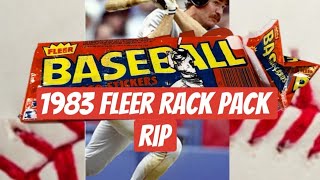 1983 Fleer Baseball Cards Rack Pack Rip We Hit Another Rookie! #baseballcards #wadeboggs #rookie