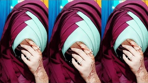 Criss Cross Hijab Style with Chiffon/Jorjet Hijab (Full Coverage)||Zuthika Led❤️❤️