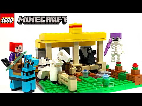 LEGO Minecraft 🐴The Horse Stable 21171 Speed Build and Review