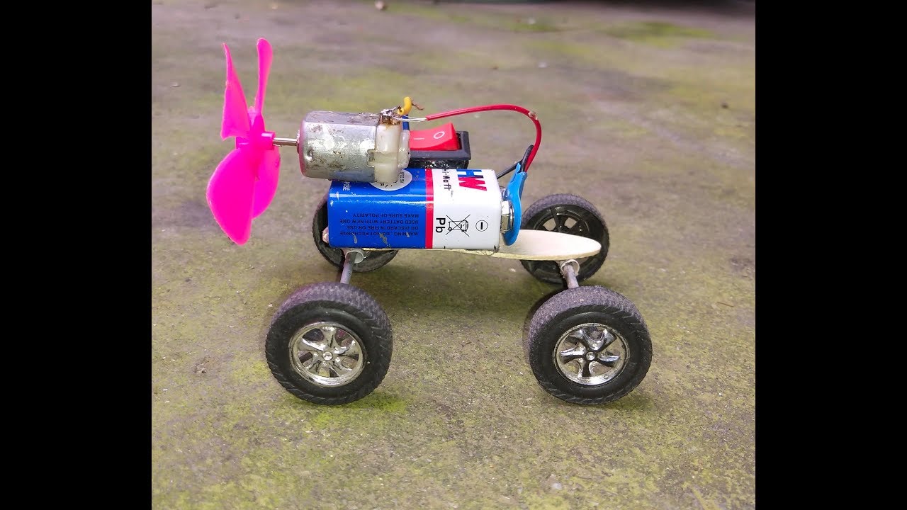 Diy ideas make a powerful car with self moving