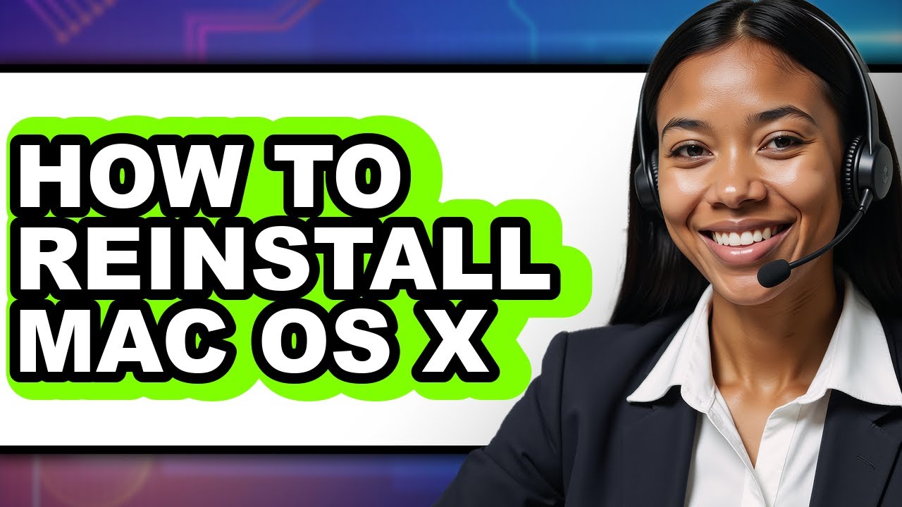 How to Reinstall Mac Os X (full Guide) - YouTube