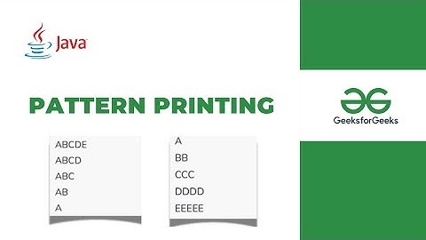 Mastering Pattern Printing in Java | Step-by-Step Logic & Code Explanation | GeeksForGeeks Problem